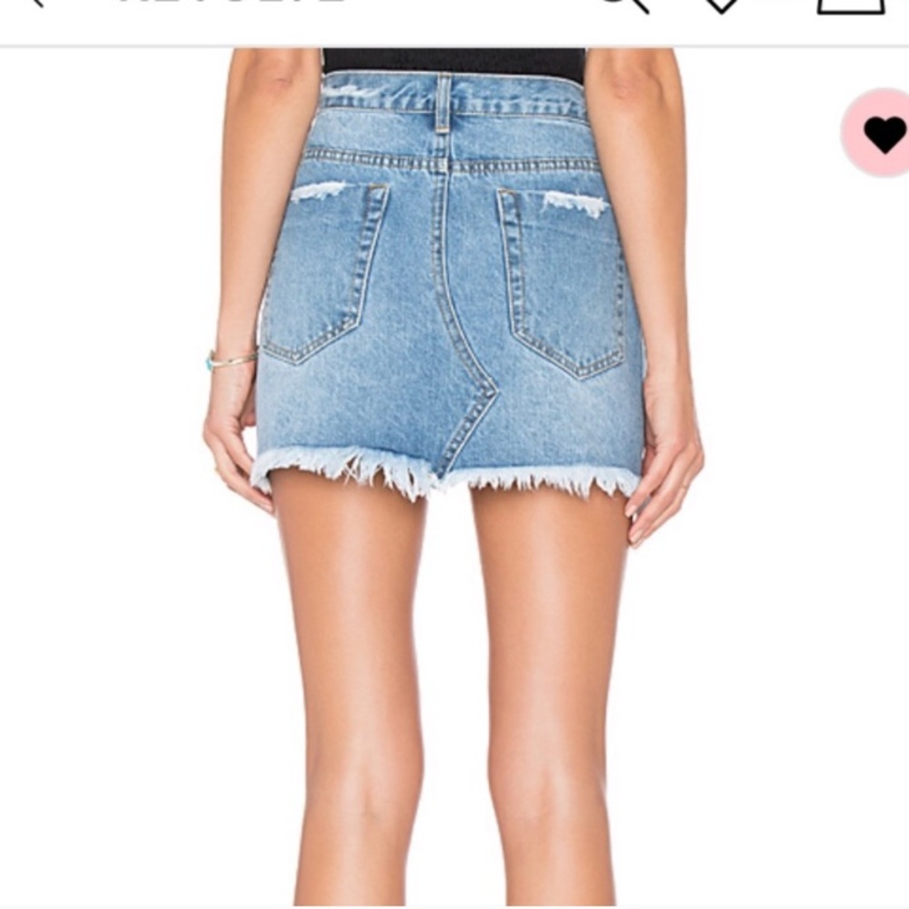 Superdown Tara denim mini